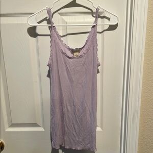 Lavender Lace Trim Cami Top